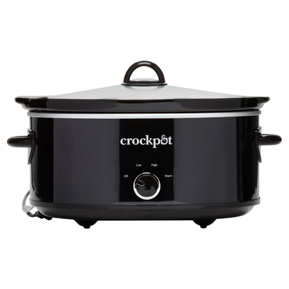 Crock-Pot 7 Quart Manual Slow Cooker, Black