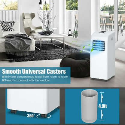 8,000 BTU Portable Air Conditioner with Dehumidifier Function