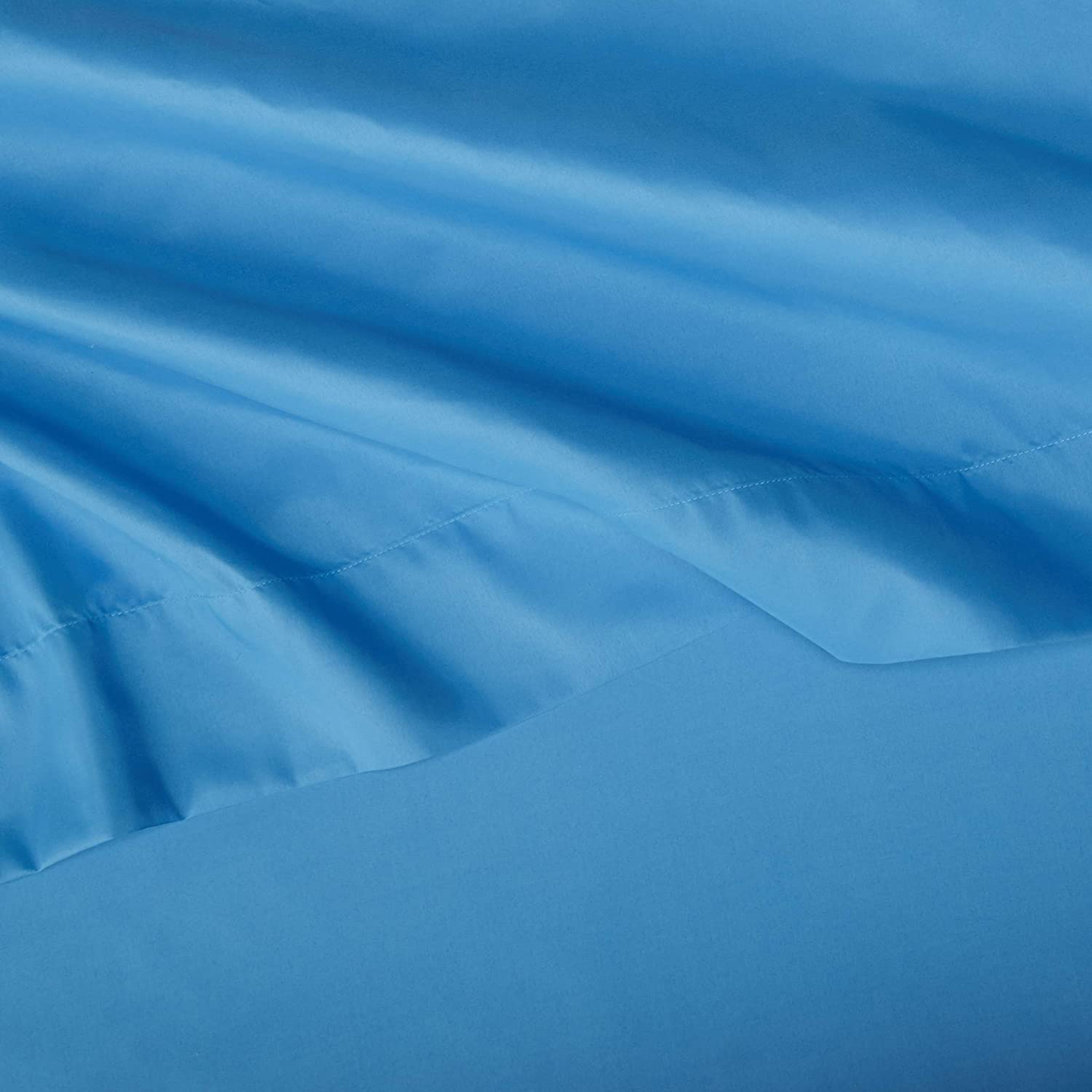 Amazon Basics Kid's Sheet Set - Soft, Easy-Wash Lightweight Microfiber - Twin, Azure Blue