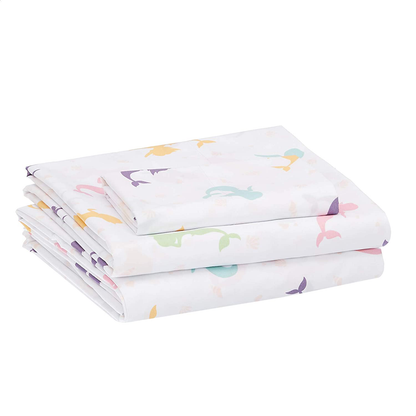 Amazon Basics Kid's Sheet Set - Soft, Easy-Wash Lightweight Microfiber - Twin, Azure Blue