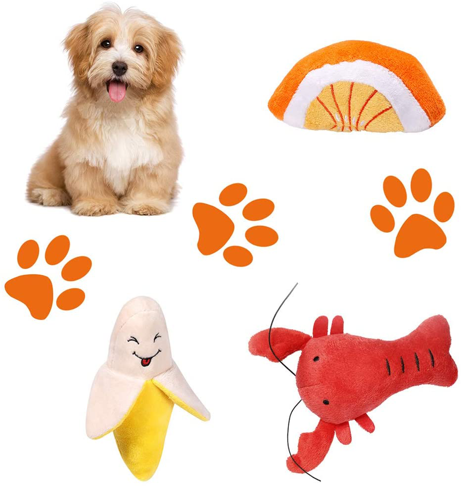 PLAYJOY Small Dog Toys/Puppy Chew Toys,10 Pack Interactive Dog Toys for Boredom, Cute Dog Toys for Small/Medium Dogs, Squeaky Plush Dog Toys, Dog Rope Toys