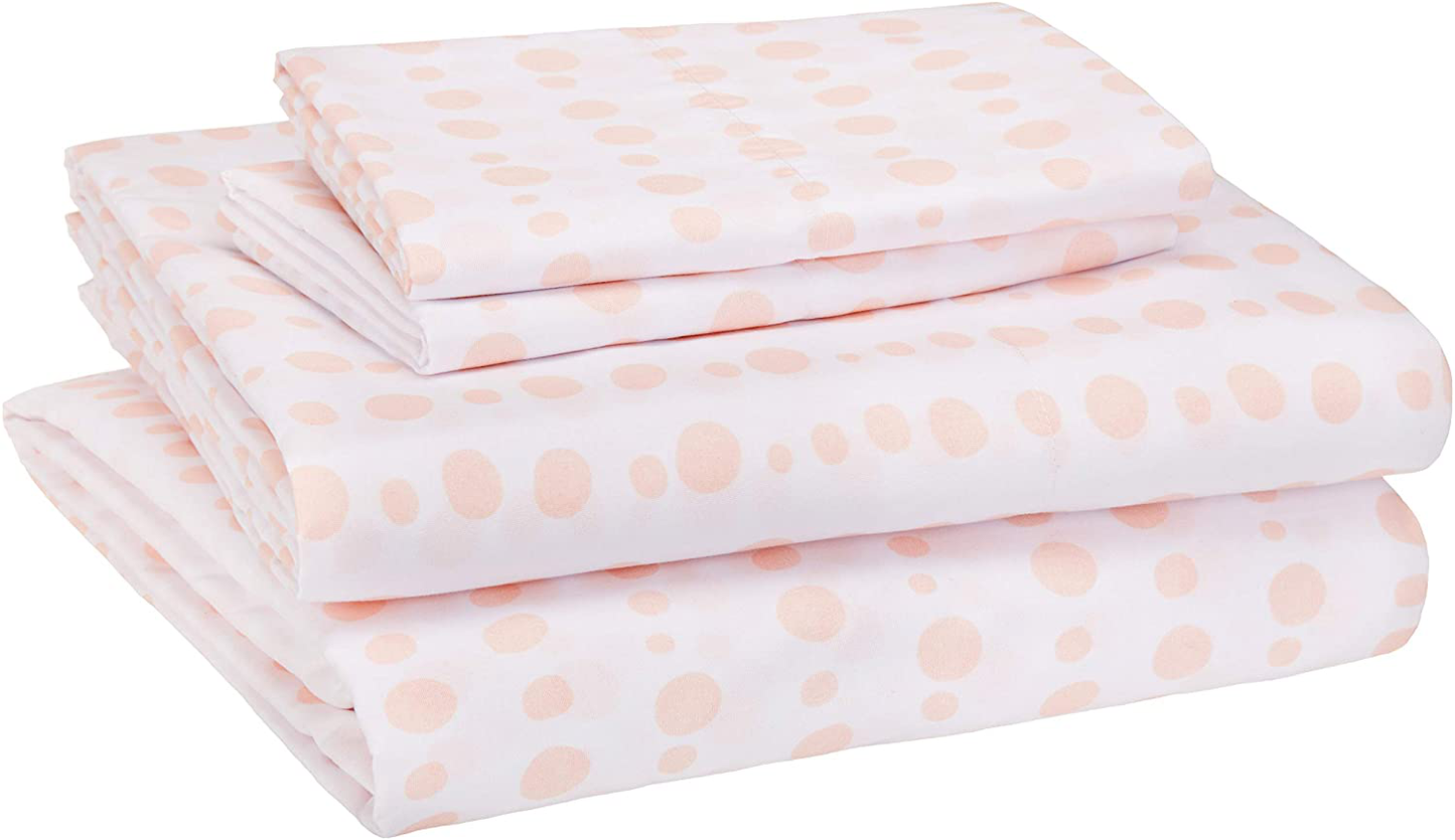 Amazon Basics Kid's Sheet Set - Soft, Easy-Wash Lightweight Microfiber - Twin, Azure Blue