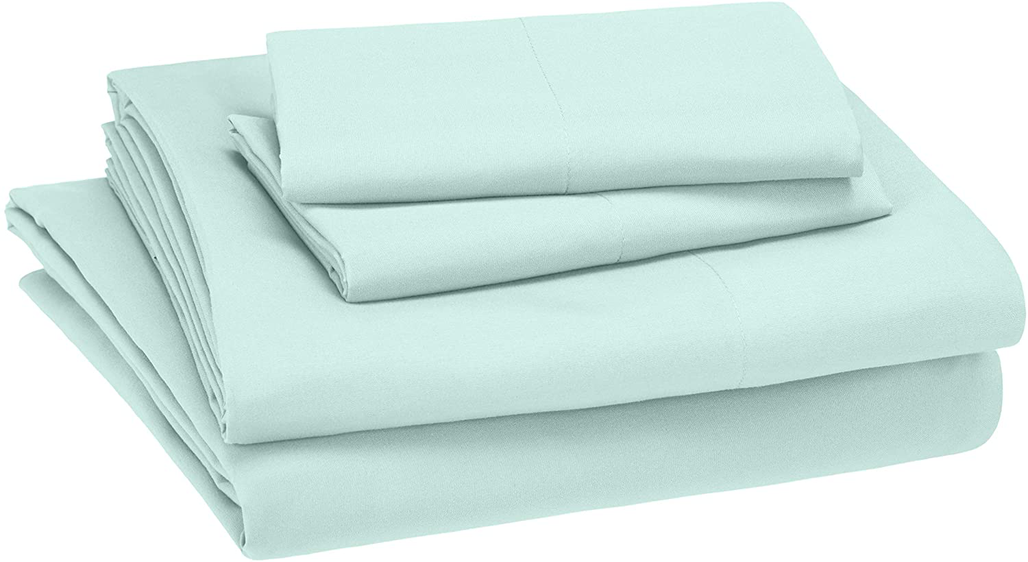Amazon Basics Kid's Sheet Set - Soft, Easy-Wash Lightweight Microfiber - Twin, Azure Blue