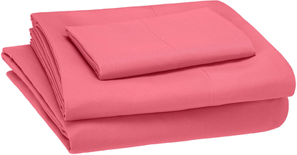 Amazon Basics Kid's Sheet Set - Soft, Easy-Wash Lightweight Microfiber - Twin, Azure Blue