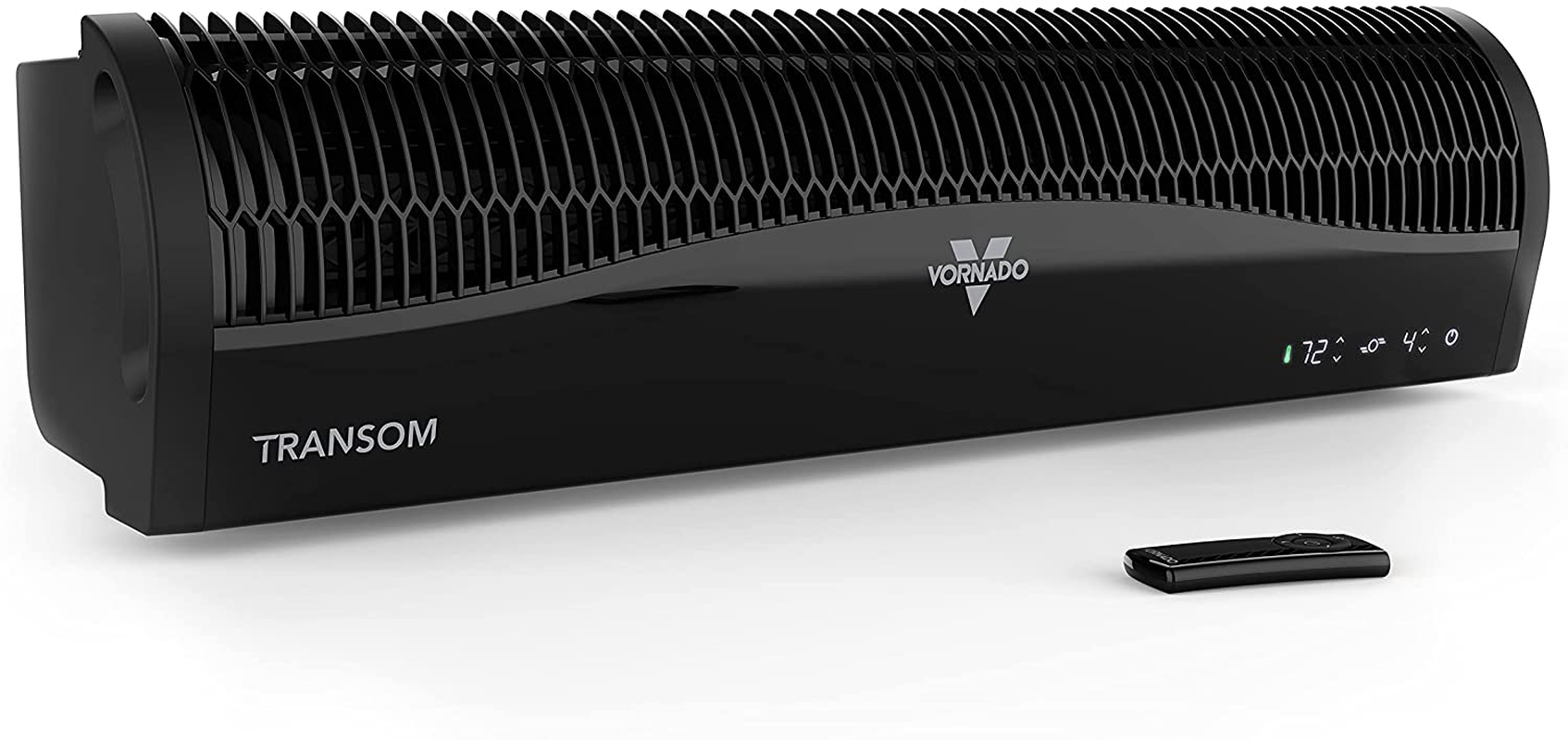 Vornado TRANSOM Window Fan with 4 Speeds, Remote Control, Reversible Exhaust Mode, Weather Resistant Case, Whole Room, Black