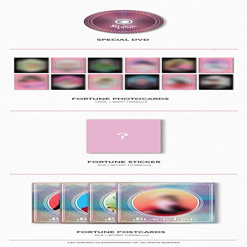 Blackpink - 2021 Season's Greetings [Pre Order] Extra Decorative Stickers, Photocards