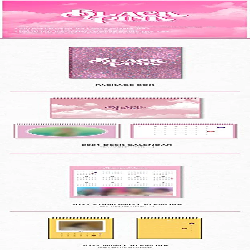 Blackpink - 2021 Season's Greetings [Pre Order] Extra Decorative Stickers, Photocards