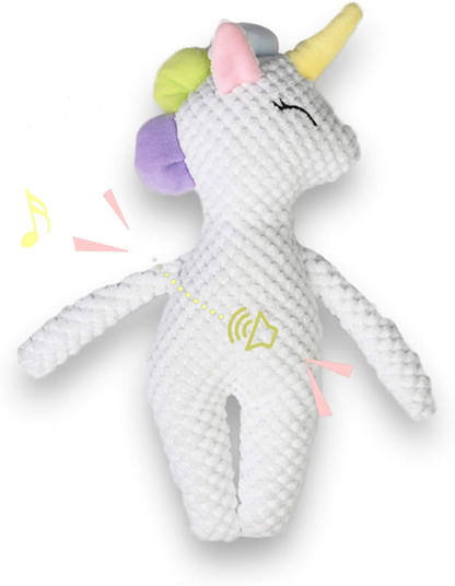 Pokeling Dog Toys, Dog Squeak Toys, Dog Toys Plush, Squeaky Dog Toys, Dog Stuffed Animals Toy, Interactive Toys for Chewers, Chewing and Durable Toys for Puppy Dogs and Medium Dogs, Dog Toy Unicorn