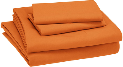 Amazon Basics Kid's Sheet Set - Soft, Easy-Wash Lightweight Microfiber - Twin, Azure Blue