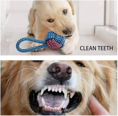 Toozey Puppy Toys for Small Dogs, 7 Pack Small Dog Toys, Cute Calf Squeaky Toys for Dogs, Durable Puppy Teething Toys, 100% Natural Cotton Ropes Chew Toys for Puppies, Non-Toxic and Safe