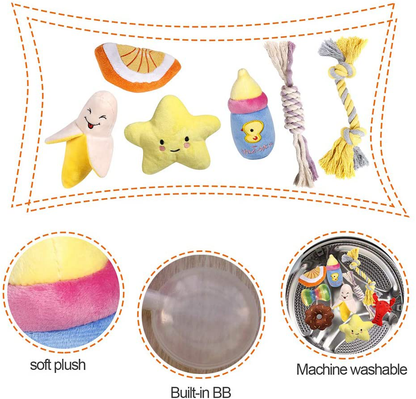 PLAYJOY Small Dog Toys/Puppy Chew Toys,10 Pack Interactive Dog Toys for Boredom, Cute Dog Toys for Small/Medium Dogs, Squeaky Plush Dog Toys, Dog Rope Toys