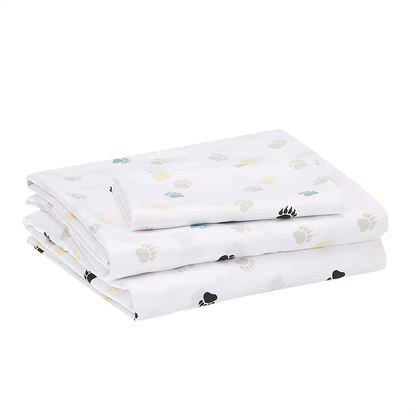 Amazon Basics Kid's Sheet Set - Soft, Easy-Wash Lightweight Microfiber - Twin, Azure Blue