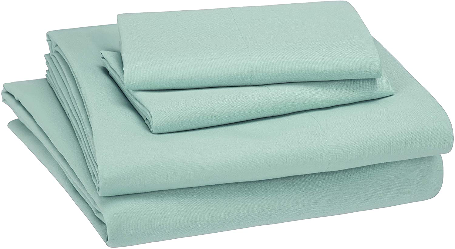 Amazon Basics Kid's Sheet Set - Soft, Easy-Wash Lightweight Microfiber - Twin, Azure Blue
