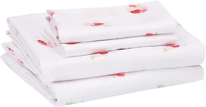 Amazon Basics Kid's Sheet Set - Soft, Easy-Wash Lightweight Microfiber - Twin, Azure Blue