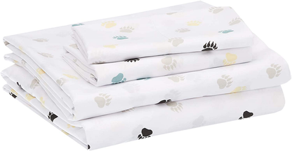 Amazon Basics Kid's Sheet Set - Soft, Easy-Wash Lightweight Microfiber - Twin, Azure Blue
