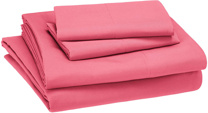 Amazon Basics Kid's Sheet Set - Soft, Easy-Wash Lightweight Microfiber - Twin, Azure Blue