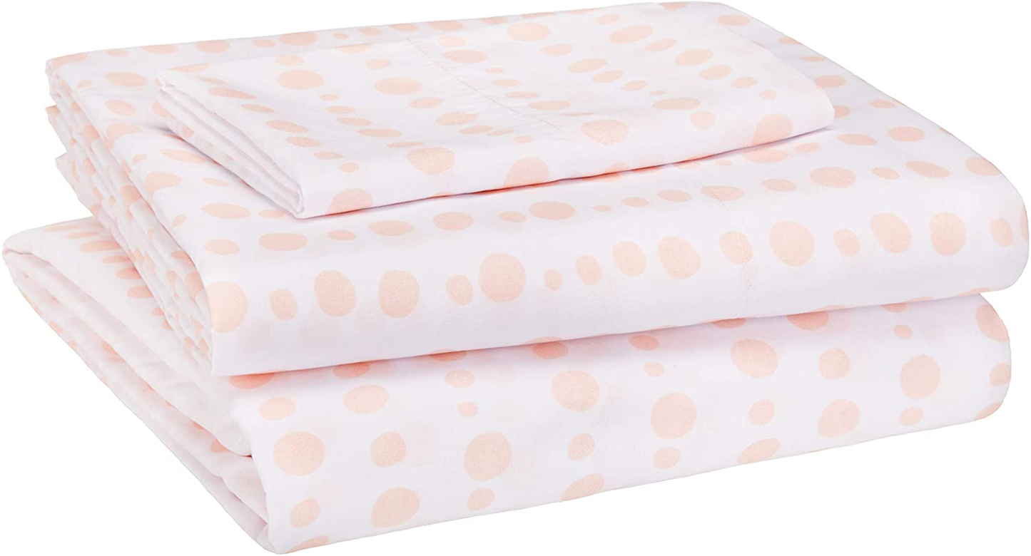 Amazon Basics Kid's Sheet Set - Soft, Easy-Wash Lightweight Microfiber - Twin, Azure Blue