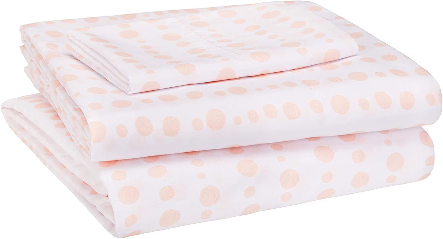 Amazon Basics Kid's Sheet Set - Soft, Easy-Wash Lightweight Microfiber - Twin, Azure Blue