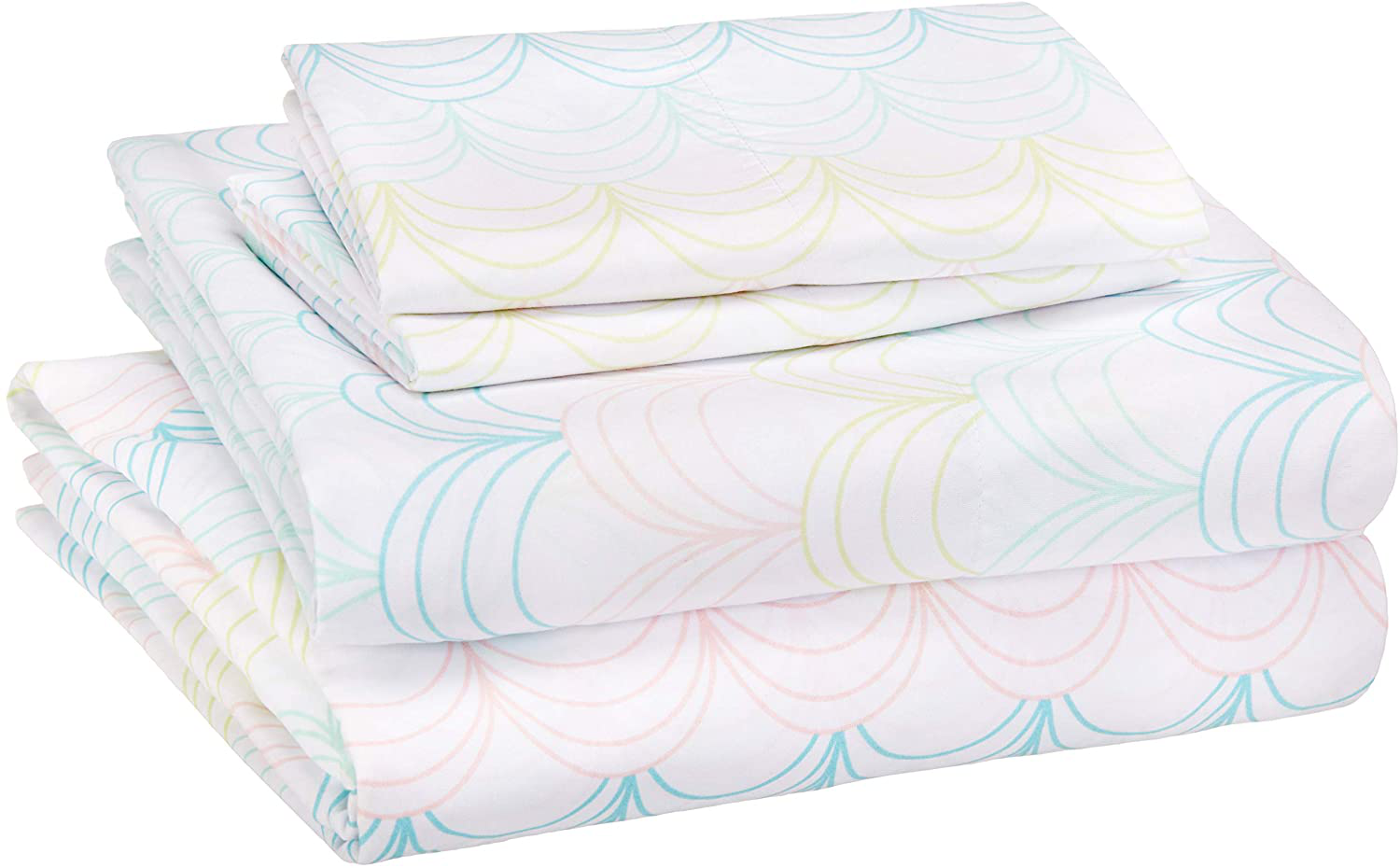 Amazon Basics Kid's Sheet Set - Soft, Easy-Wash Lightweight Microfiber - Twin, Azure Blue