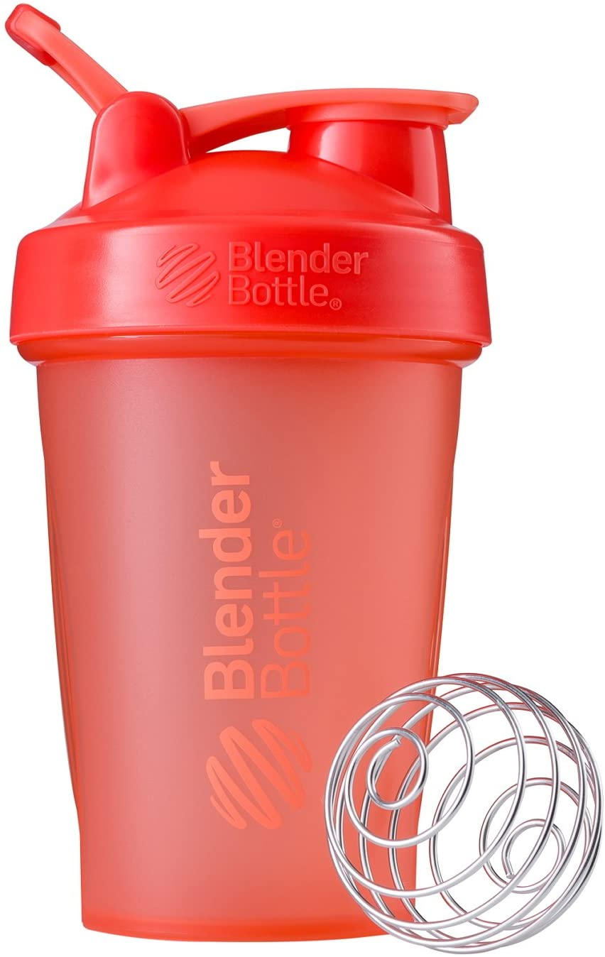 Blenderbottle Classic Shaker Bottle Perfect for Protein Shakes and Pre Workout, 28-Ounce, Coral