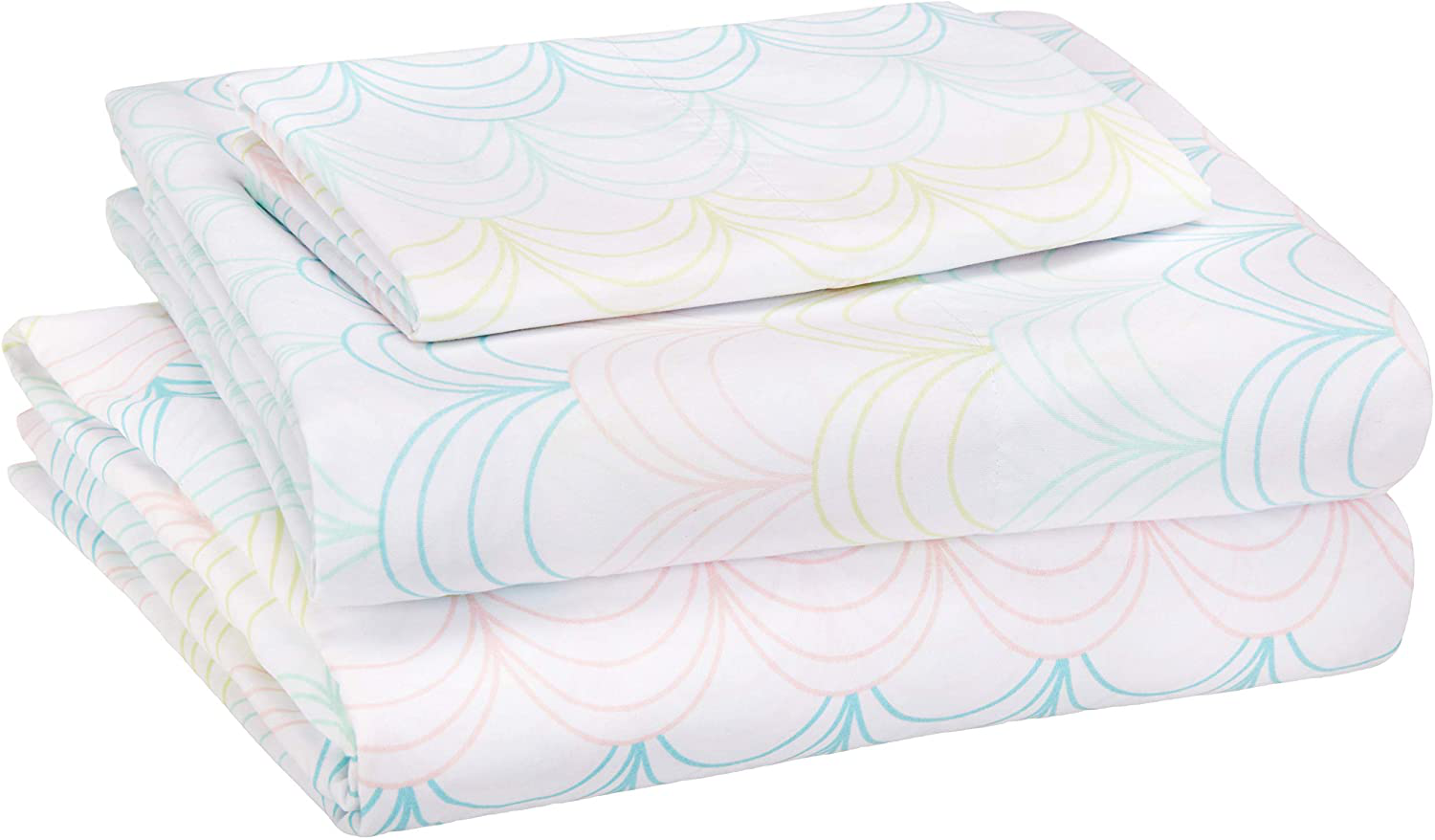 Amazon Basics Kid's Sheet Set - Soft, Easy-Wash Lightweight Microfiber - Twin, Azure Blue