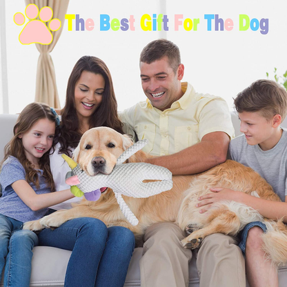 Pokeling Dog Toys, Dog Squeak Toys, Dog Toys Plush, Squeaky Dog Toys, Dog Stuffed Animals Toy, Interactive Toys for Chewers, Chewing and Durable Toys for Puppy Dogs and Medium Dogs, Dog Toy Unicorn