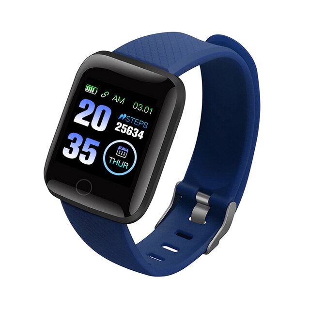116Plus D13 1.3 Inch Color Touch Screen Step Counter Smart Bracelet Fitness Tracker Heart Rate Monitor Sports Watch for Ios