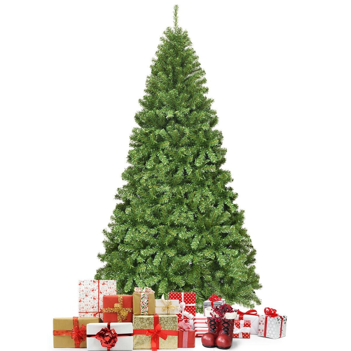 Unlit Hinged PVC Artificial Christmas Tree