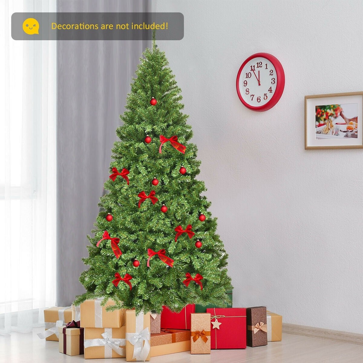 Unlit Hinged PVC Artificial Christmas Tree