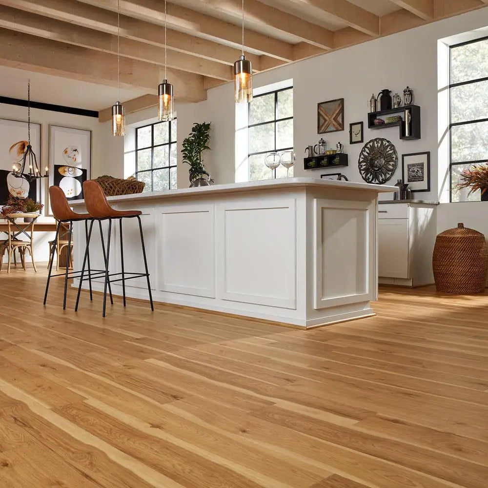Outlast+ 6.14 In. W Arden Blonde Hickory Waterproof Laminate Wood Flooring 