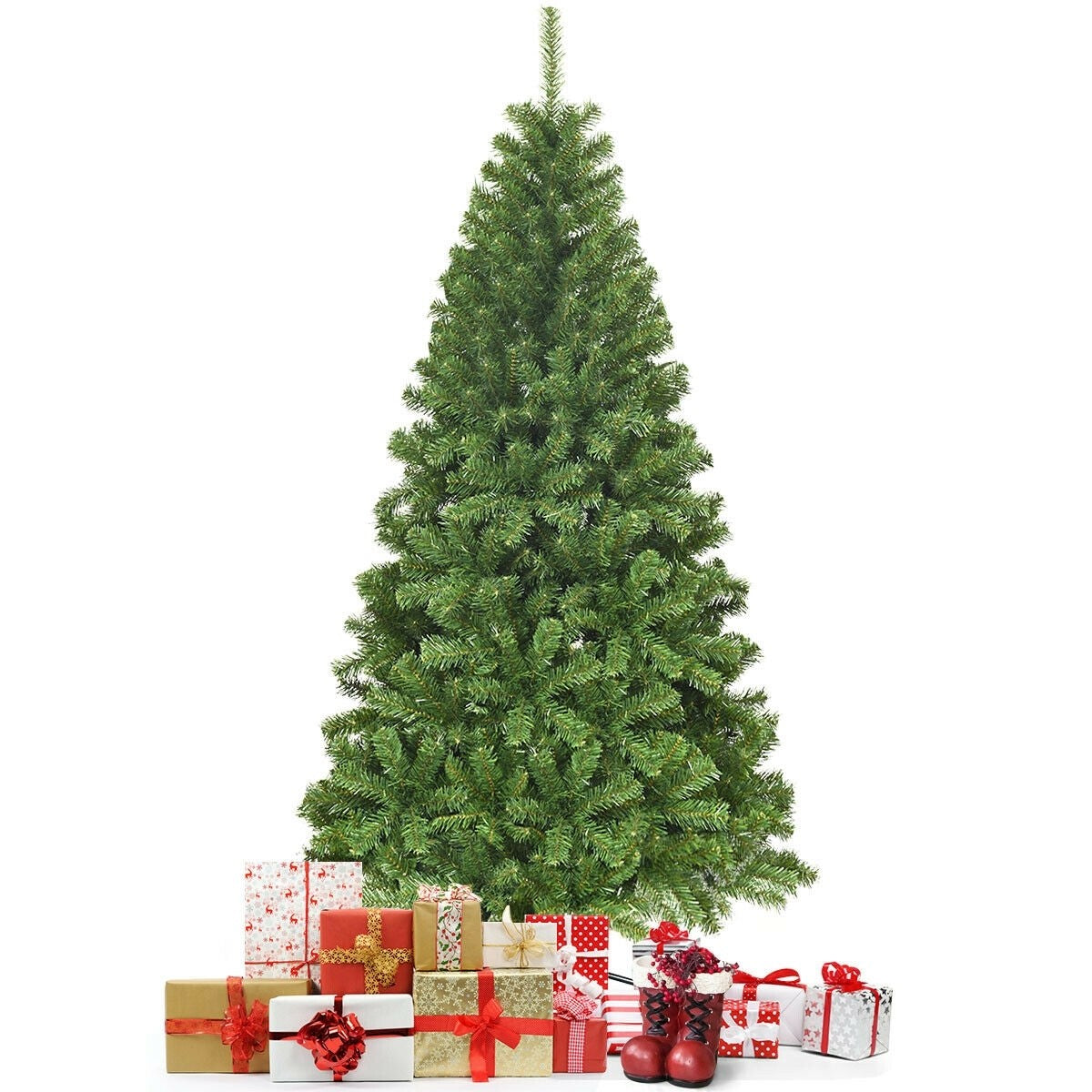 Unlit Hinged PVC Artificial Christmas Tree