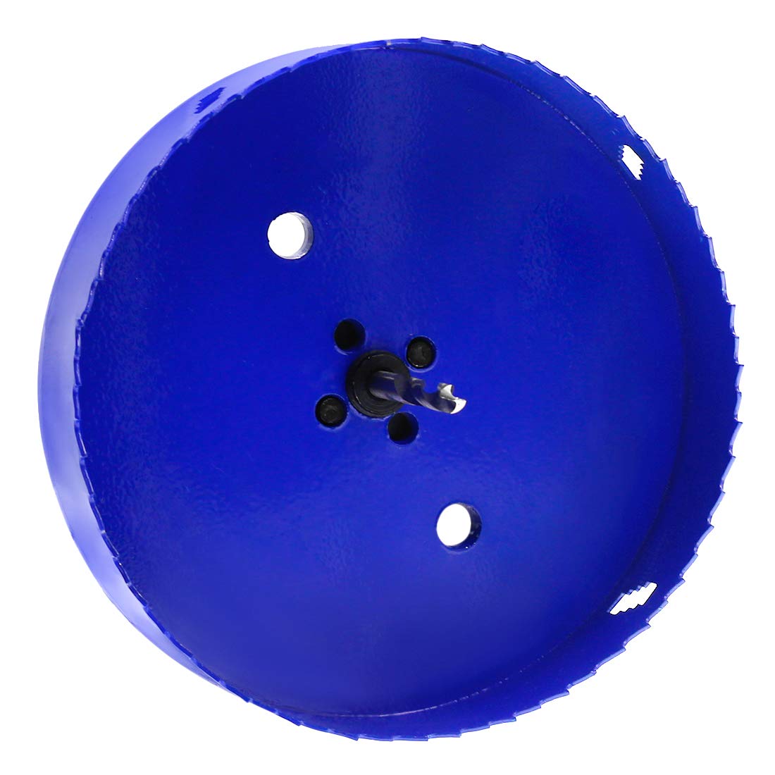 Seimneire 6-1/4 Inch Hole Saw with Heavy Duty Arbor, 1.2 Inch Cutting Depth HSS Bi-Metal Hole Drilling Cutter for Smoothly Cutting in Wood Cornhole Boards Plastic Drywall & Thin Metal