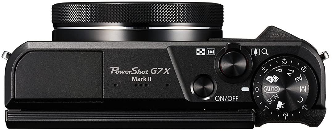 Canon PowerShot Digital Camera [G7 X Mark II] with Wi-Fi & NFC, LCD Screen, and 1-inch Sensor - Black, 100 - 1066C001
