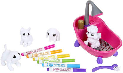 Crayola Scribble Scrubbie Pets Scrub Tub Animal Toy Set, Kids Indoor Activities At Home, Gift Age 3+