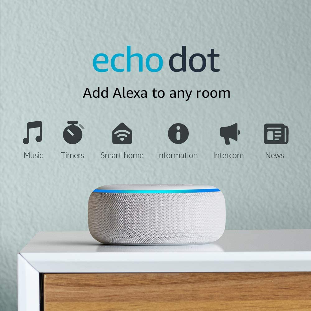Echo Dot (3rd Gen) - Smart speaker with Alexa - Charcoal