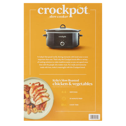 Crock-Pot 7 Quart Manual Slow Cooker, Black