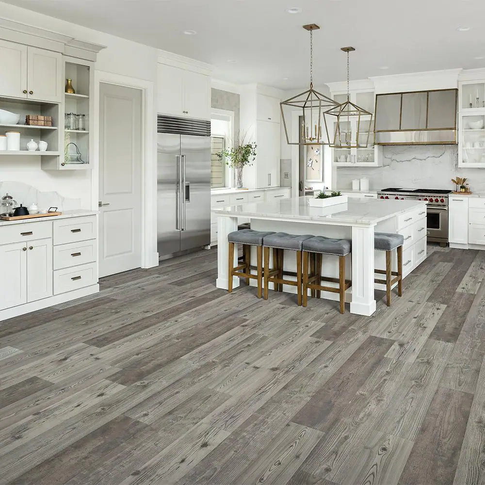 Outlast+ 7.48 In. W Grey Optimus Pine Waterproof Laminate Wood Flooring (19.63 Sq. Ft./Case)