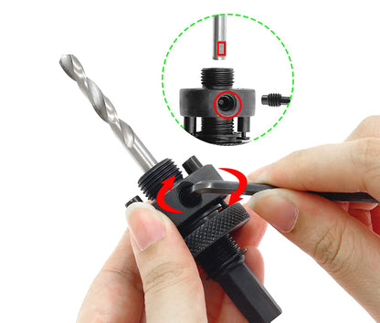 Seimneire 6-1/4 Inch Hole Saw with Heavy Duty Arbor, 1.2 Inch Cutting Depth HSS Bi-Metal Hole Drilling Cutter for Smoothly Cutting in Wood Cornhole Boards Plastic Drywall & Thin Metal