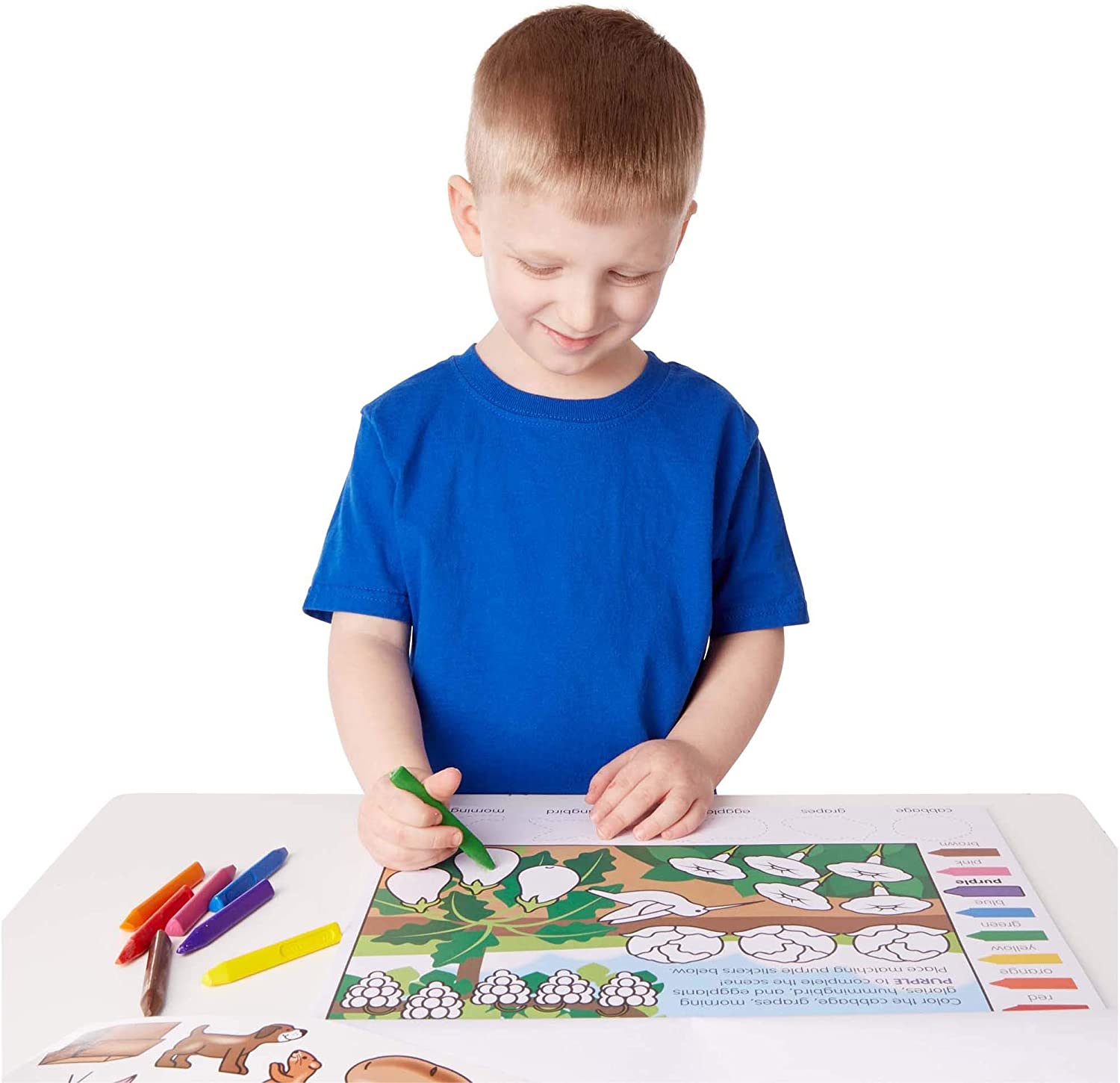 Melissa & Doug Colors and Shapes Coloring and Sticker Activity Pad