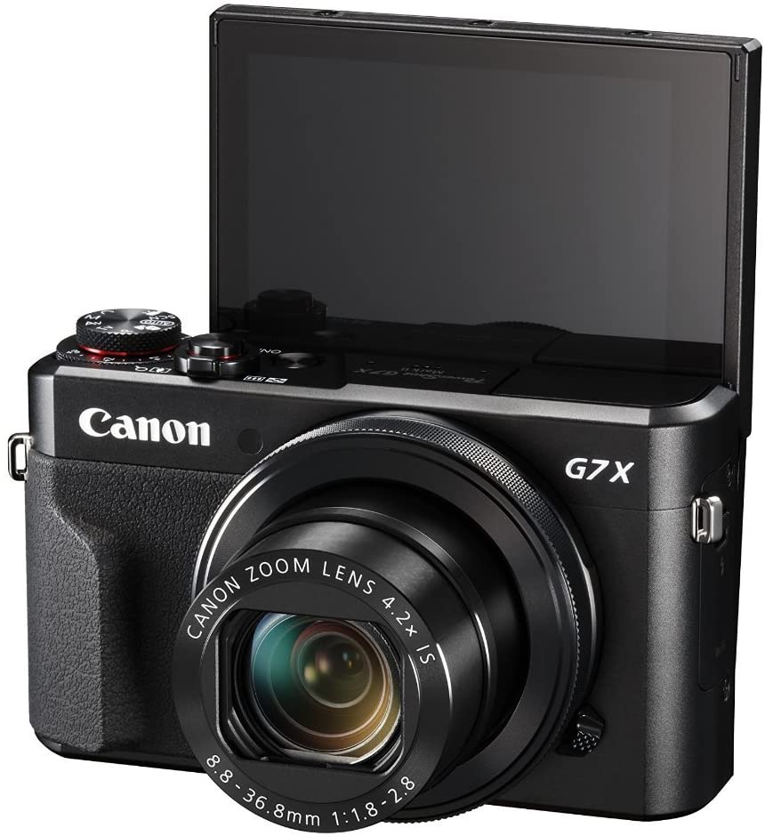 Canon PowerShot Digital Camera [G7 X Mark II] with Wi-Fi & NFC, LCD Screen, and 1-inch Sensor - Black, 100 - 1066C001