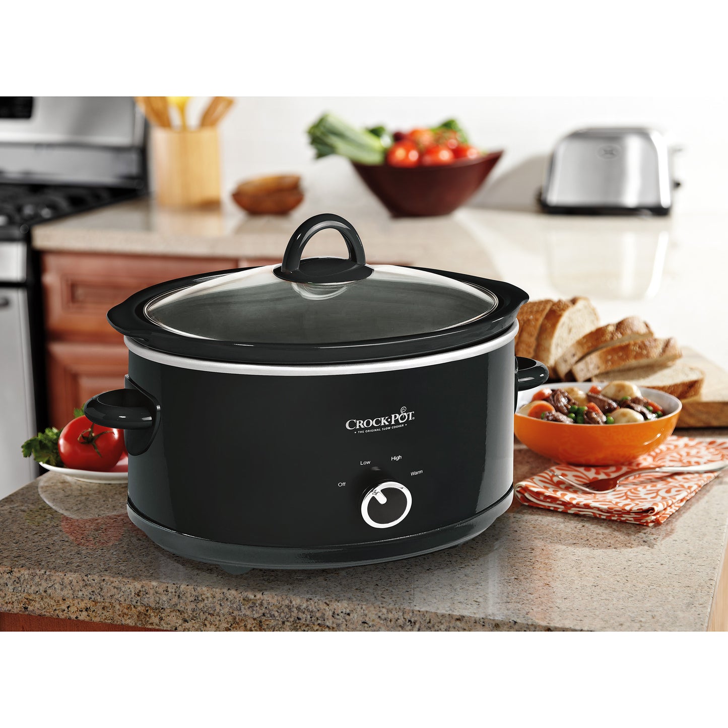 Crock-Pot 7 Quart Manual Slow Cooker, Black