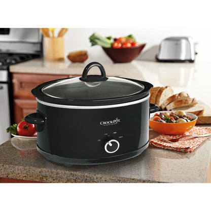Crock-Pot 7 Quart Manual Slow Cooker, Black