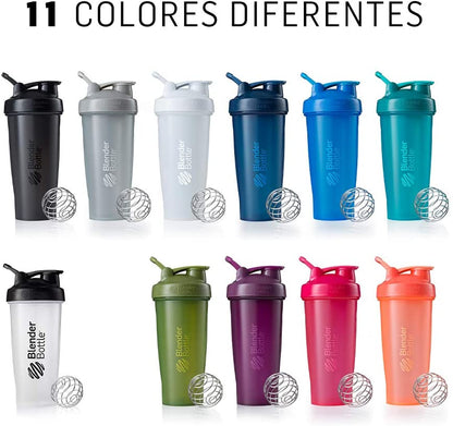 Blenderbottle Classic Shaker Bottle Perfect for Protein Shakes and Pre Workout, 28-Ounce, Coral