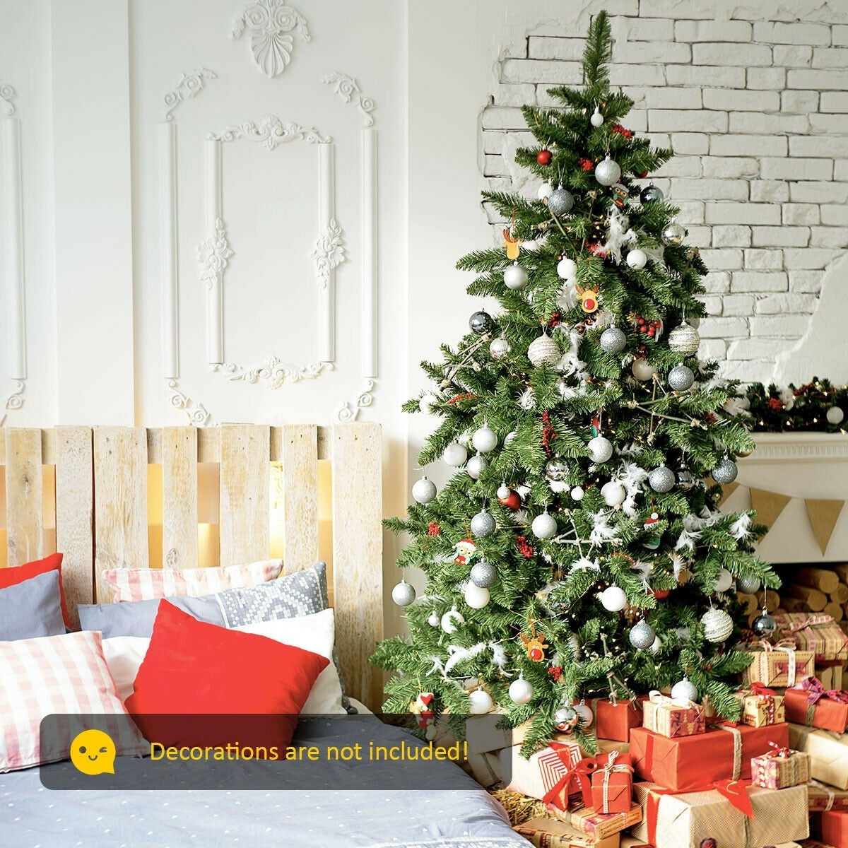 Unlit Hinged PVC Artificial Christmas Tree