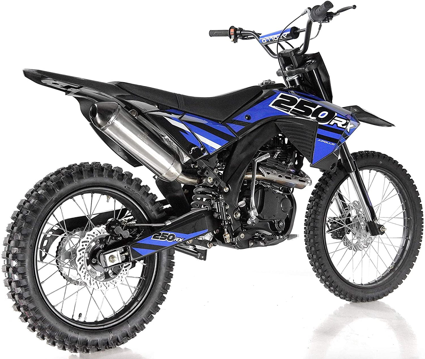 SMART DEALSNOW Brings BRAND NEW APOLLO Dirt Bike 250cc AGB-36 APOLLO with Standard Manual Clutch - MIDNIGHT BLACK Color