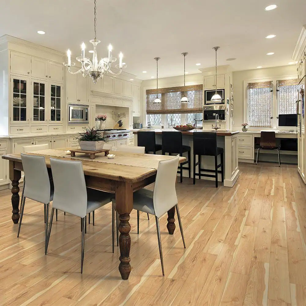 Outlast+ 6.14 In. W Arden Blonde Hickory Waterproof Laminate Wood Flooring 