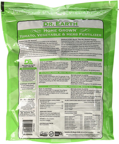 Dr. Earth Organic 5 Tomato, Vegetable & Herb Fertilizer Poly Bag