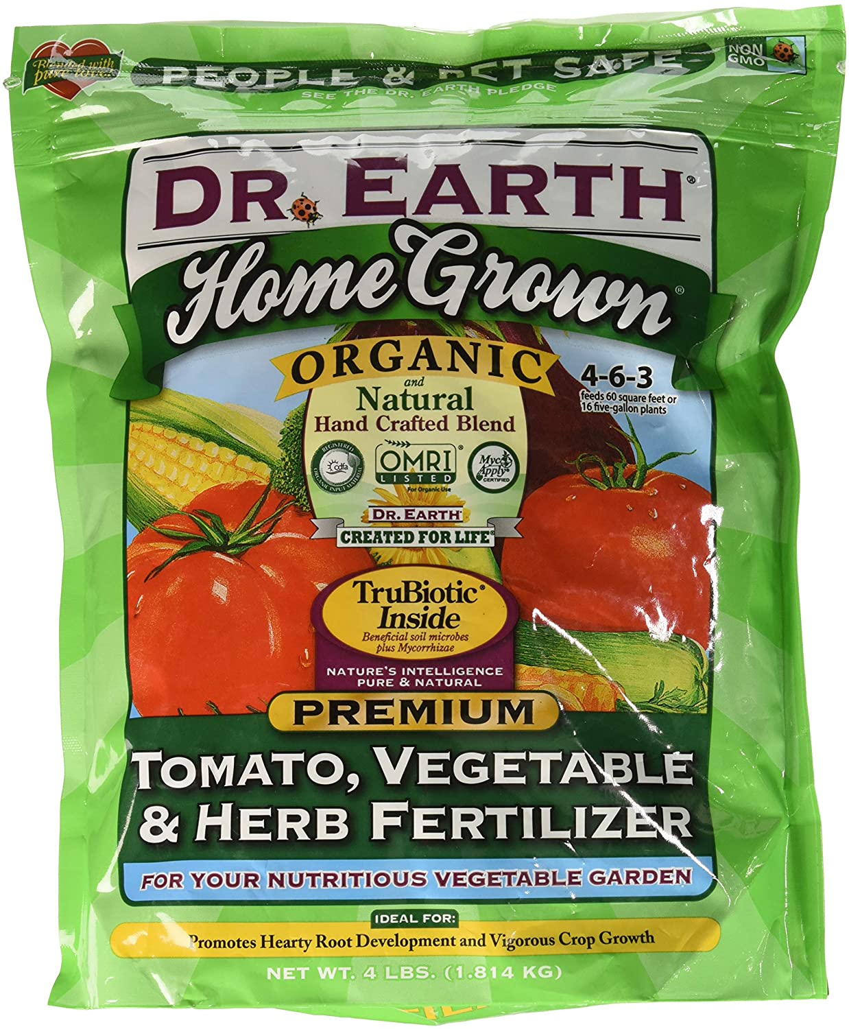 Dr. Earth Organic 5 Tomato, Vegetable & Herb Fertilizer Poly Bag