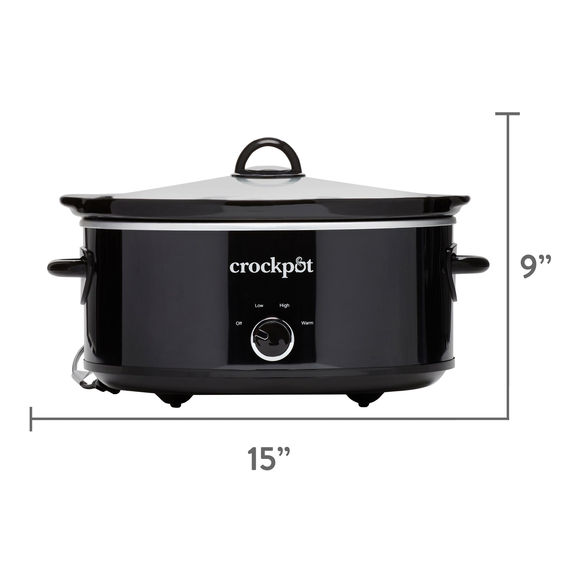 Crock-Pot 7 Quart Manual Slow Cooker, Black