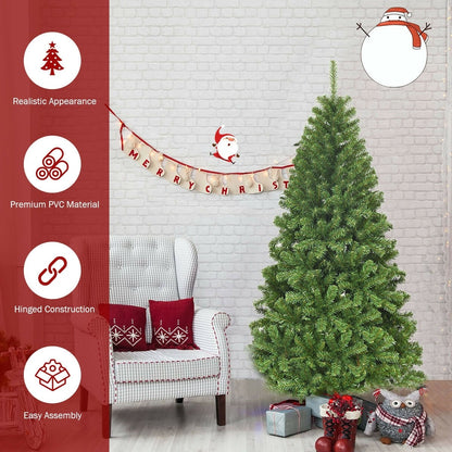 Unlit Hinged PVC Artificial Christmas Tree